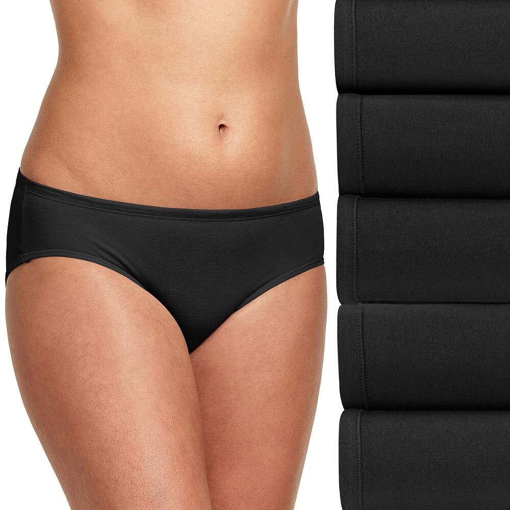 

Женское нижнее белье Hanes Ultimate ComfortSoft, 5 шт., 41W5CS, цвет Black Asst