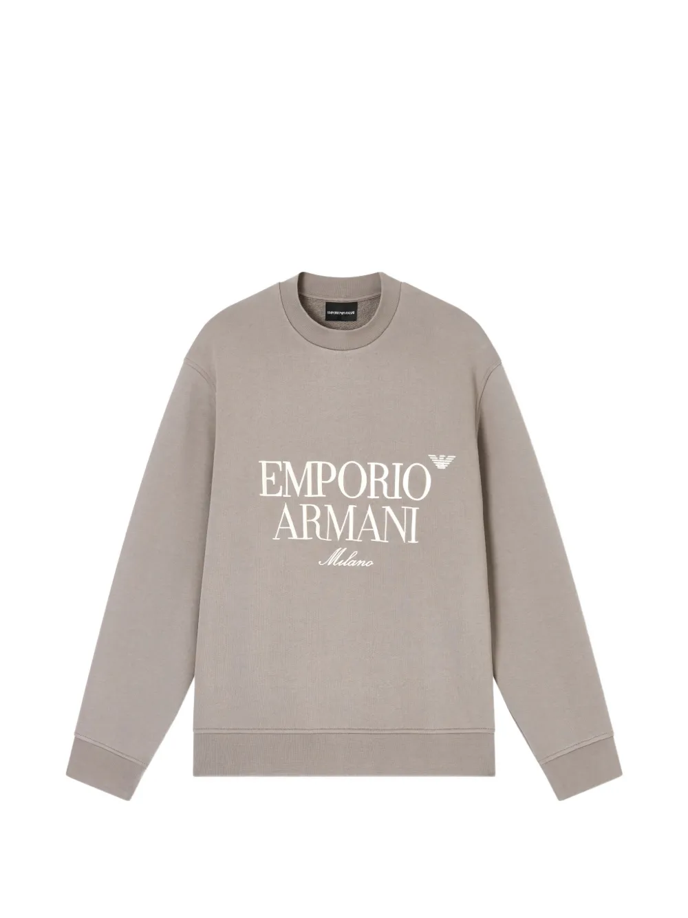 

Свитшот с вышитым логотипом Emporio Armani, серый