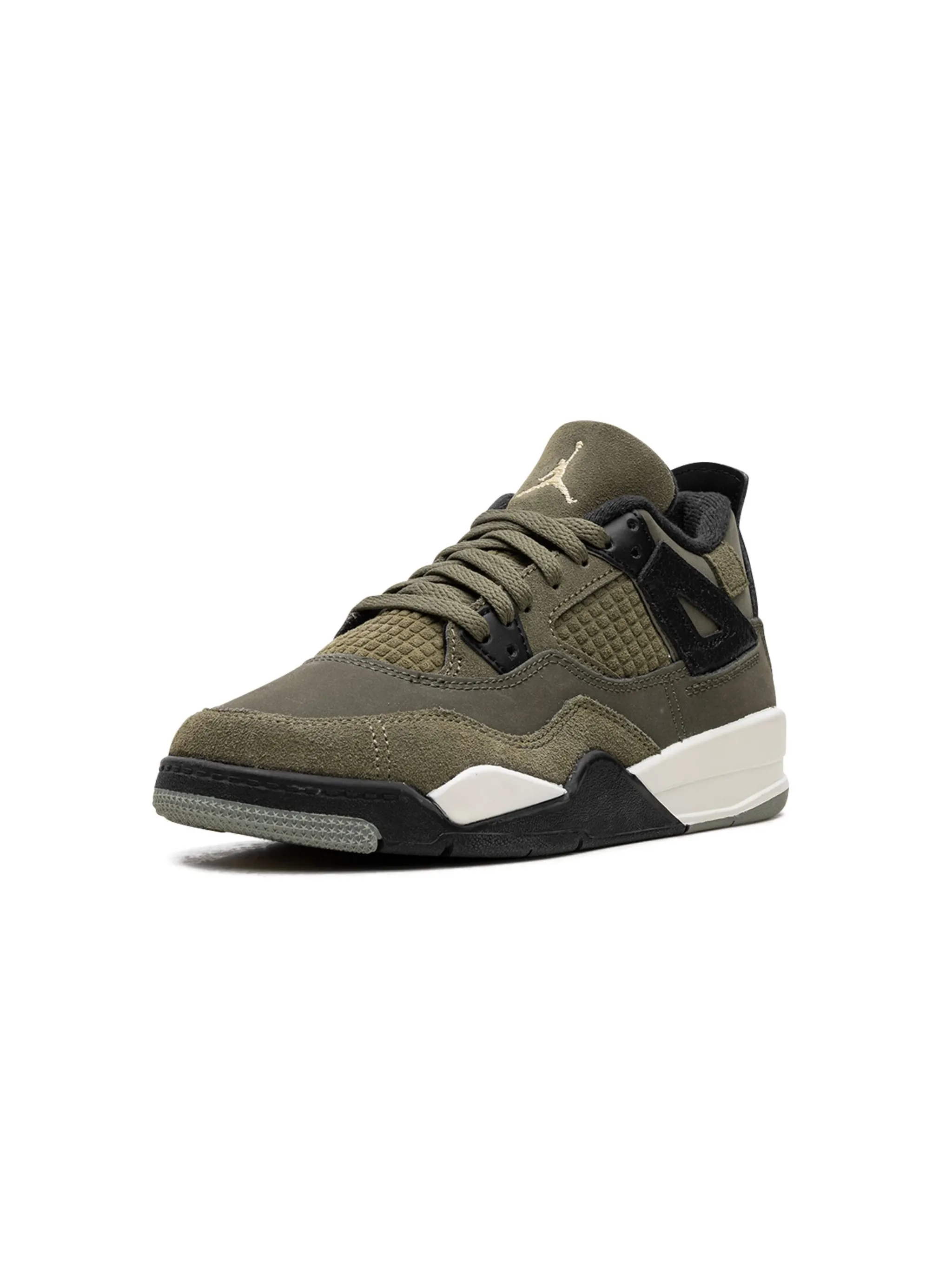 Кроссовки Air Jordan 4 SE Craft Olive Jordan Kids, зеленый — фото 3