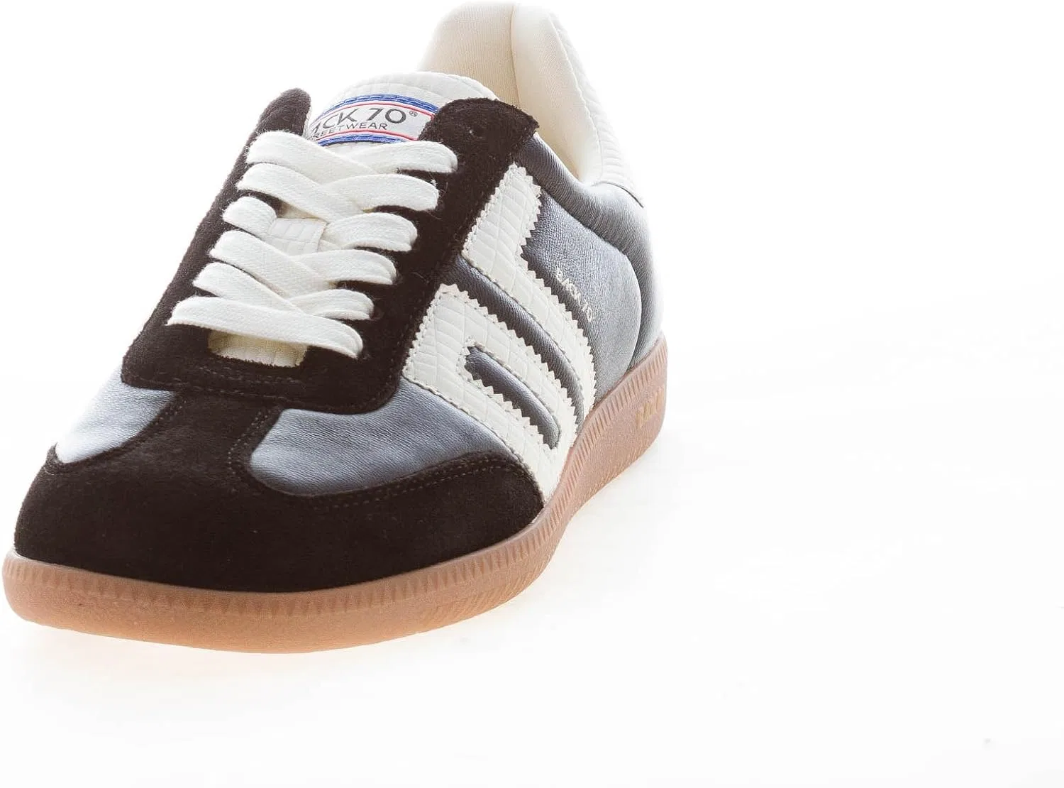BACK 70 STREETWEAR Мужские кроссовки Back 70 Cloud N24 из кожи и ткани, черно-белые — фото 2
