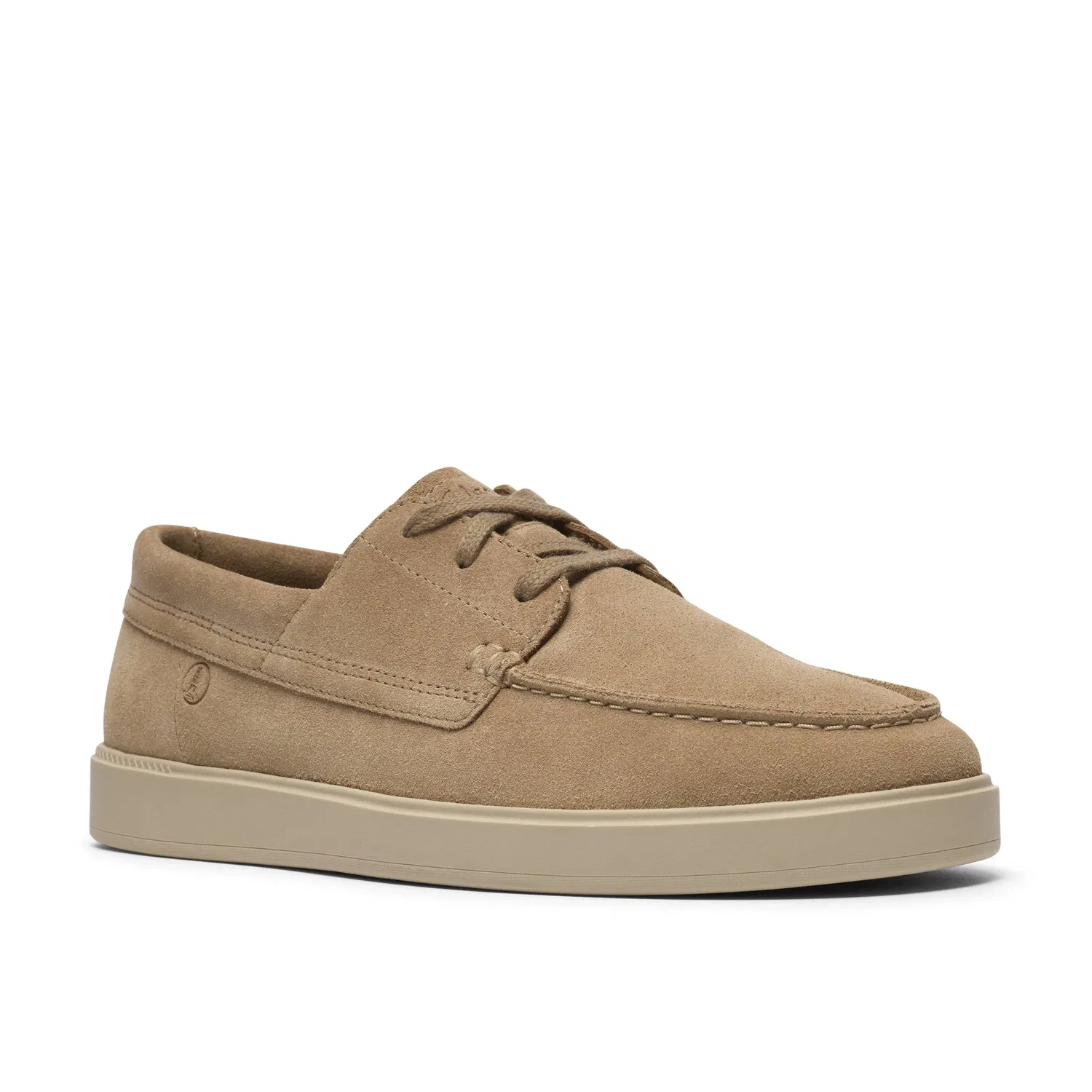 Туфли лоферы Clarks Lockford Boat из замши, бежевый — фото 4