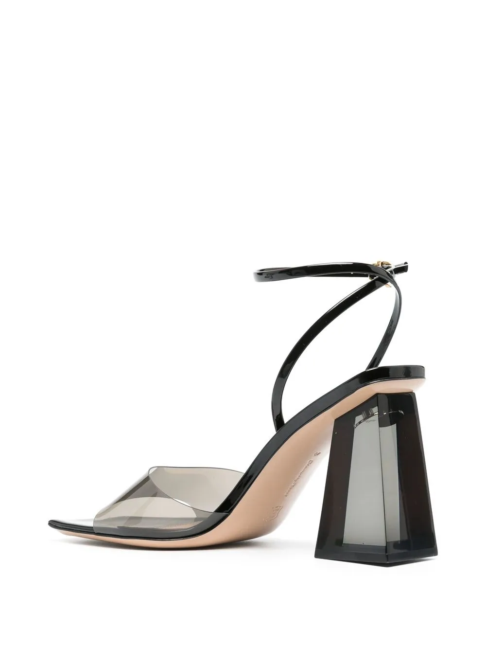 Босоножки с квадратным носком Gianvito Rossi, черный — фото 3