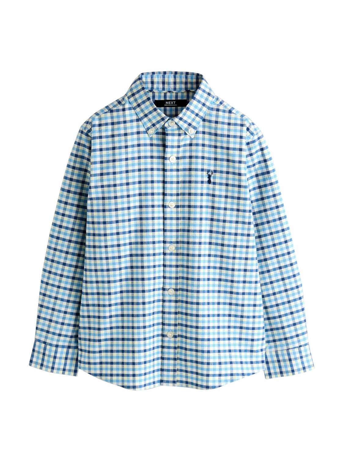 Next Рубашка на пуговицах Regular fit в цвете Marine Blue, Azure