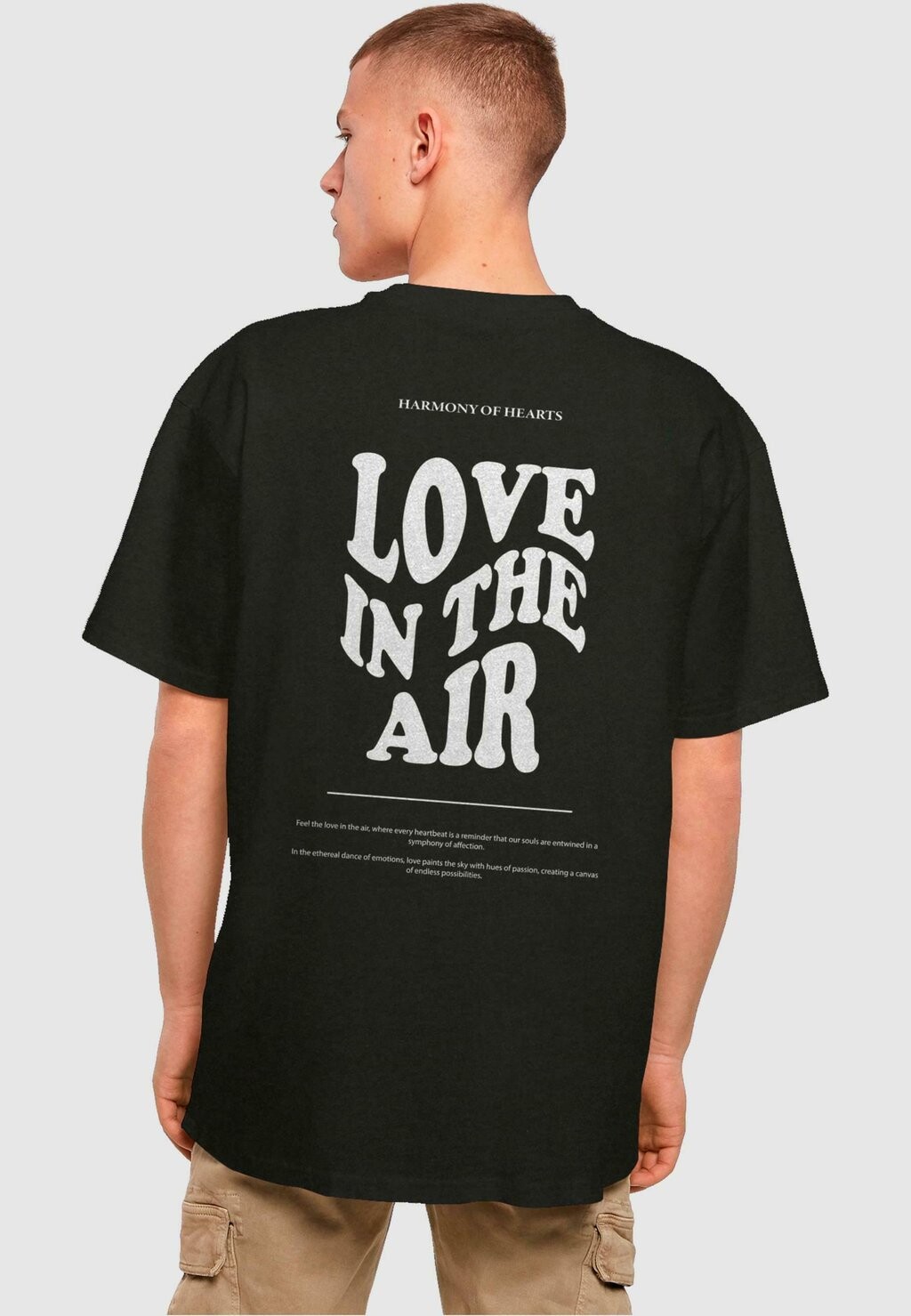 

Футболка с принтом LOVE IN THE AIR HEAVY OVERSIZE Merchcode, цвет black
