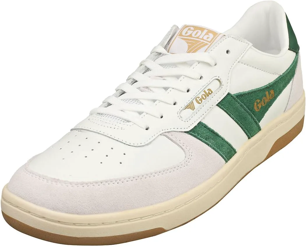 Кроссовки Gola Mens Hawk, белый/темно-зеленый — фото 3