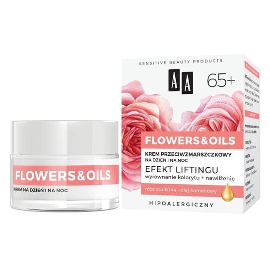 

Крем против морщин на день и ночь, 50мл AA Flowers&Oils 65+