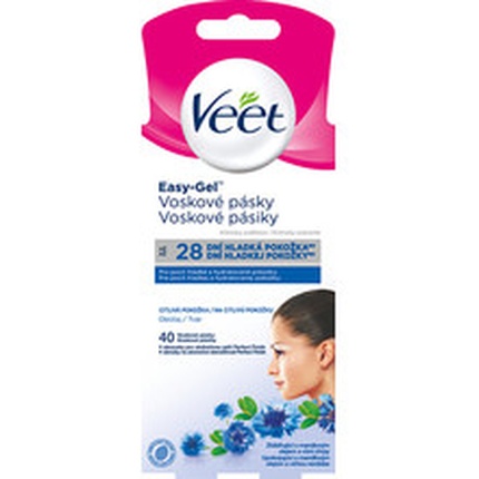 

Восковые полоски Easy-Gel для чувствительной кожи, 40 шт. Veet