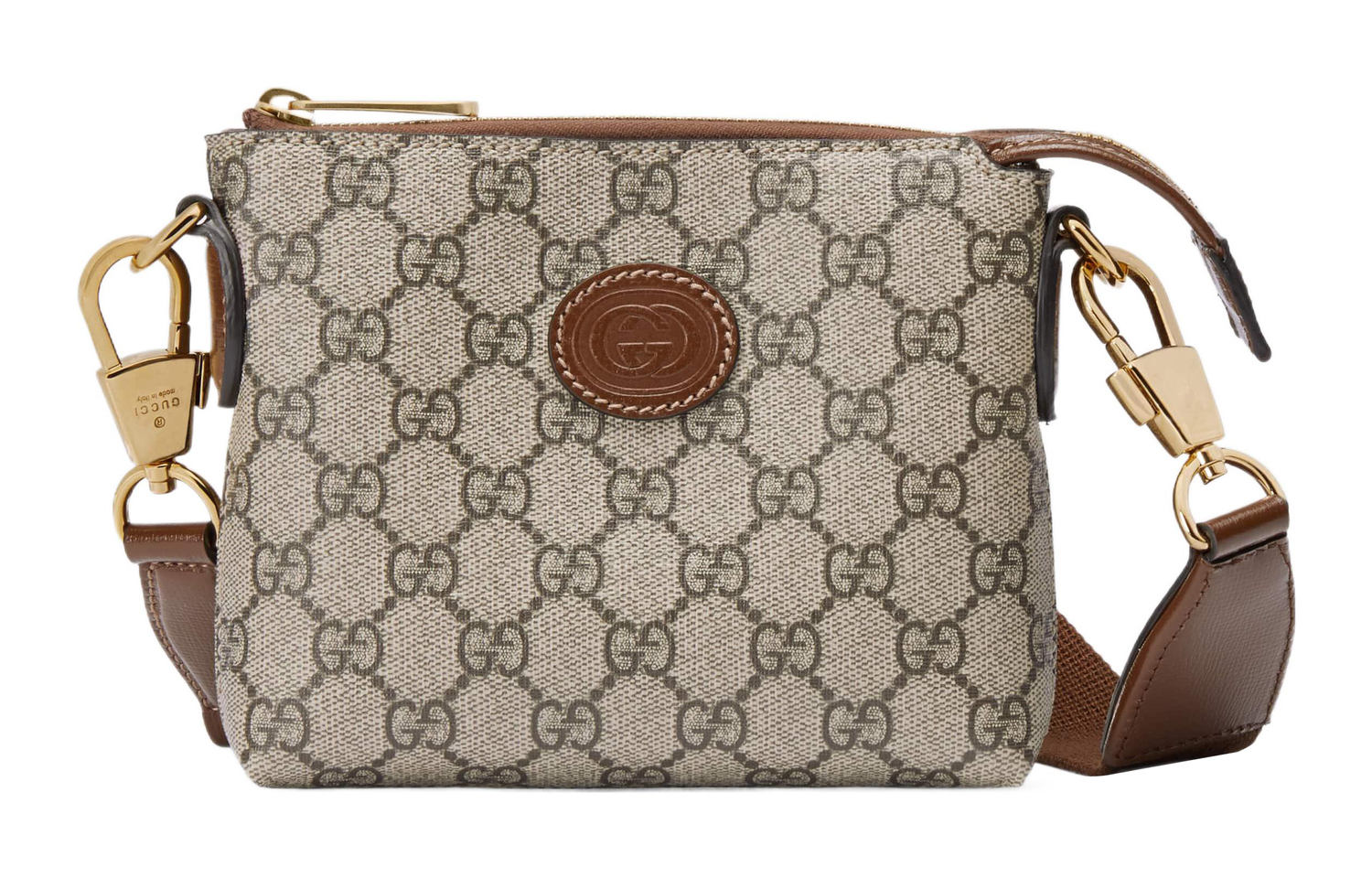 

GG Canvas With Leather Trim Shoulder Bag, Crossbody Bag Men's GUCCI