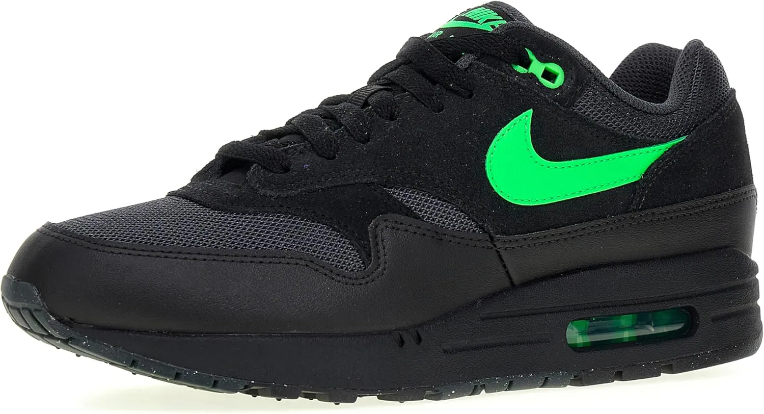 Мужские кроссовки NIKE Air Max 1 Essential, черный/зеленый