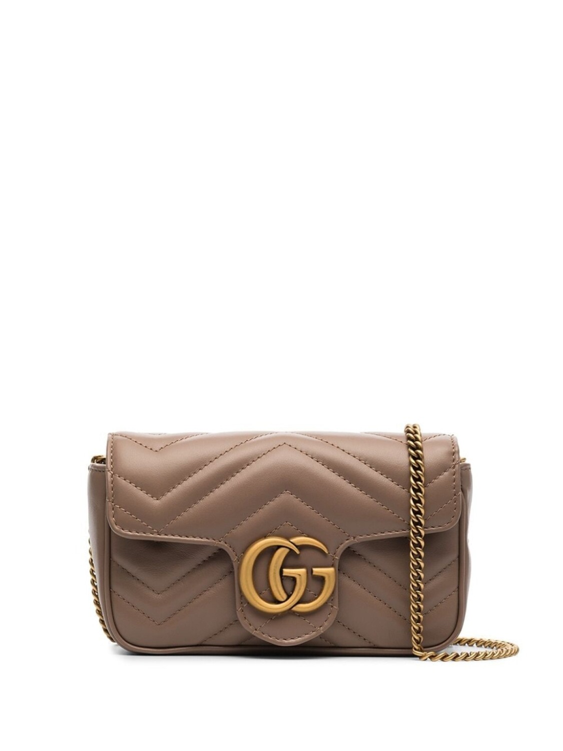 

Мини-сумка на плечо Gucci GG Marmont, нейтральный цвет