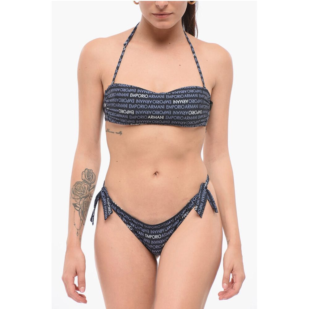 

Комплект бикини с узором из монограммы EMPORIO Armani, Blue