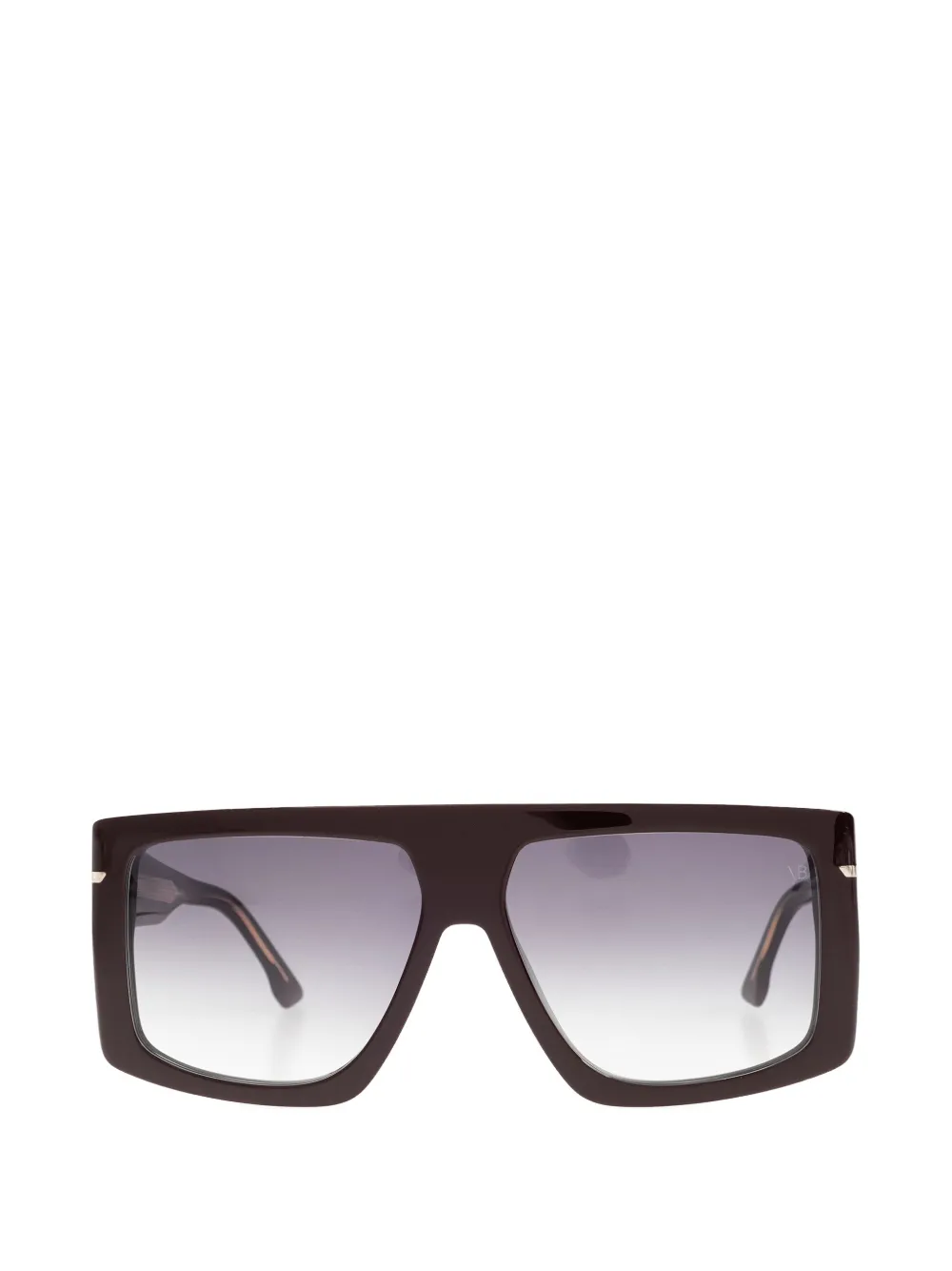 

Солнцезащитные очки в прямоугольной оправе Victoria Beckham, коричневый