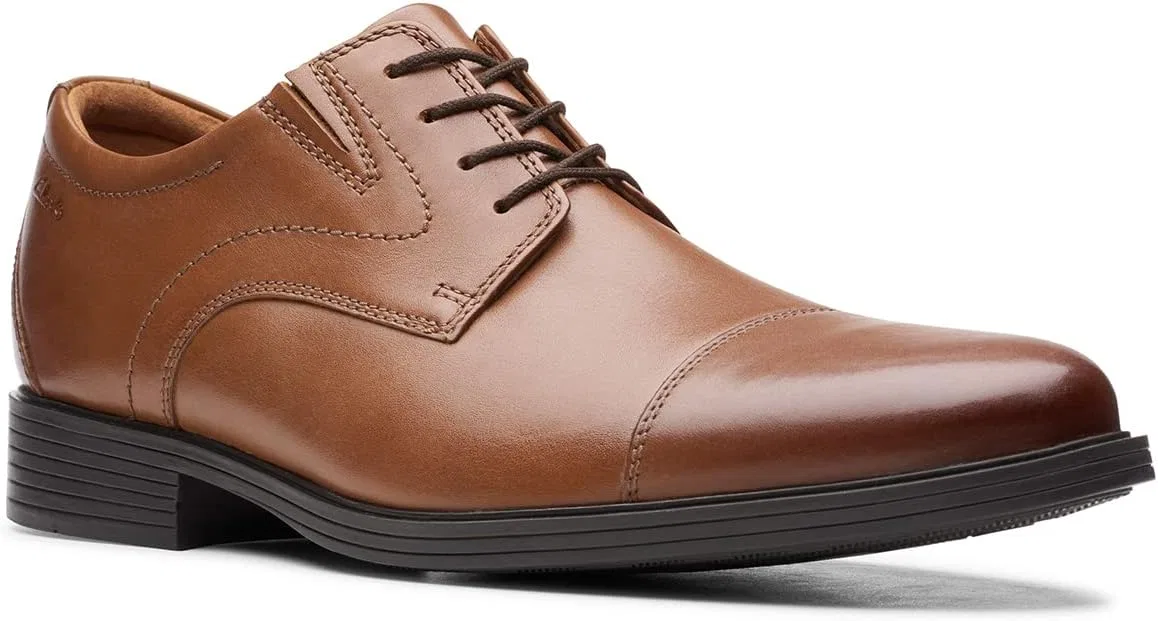 Кроссовки Clarks Herren Whiddon CapOxford, Dark Brown Leather — фото 3