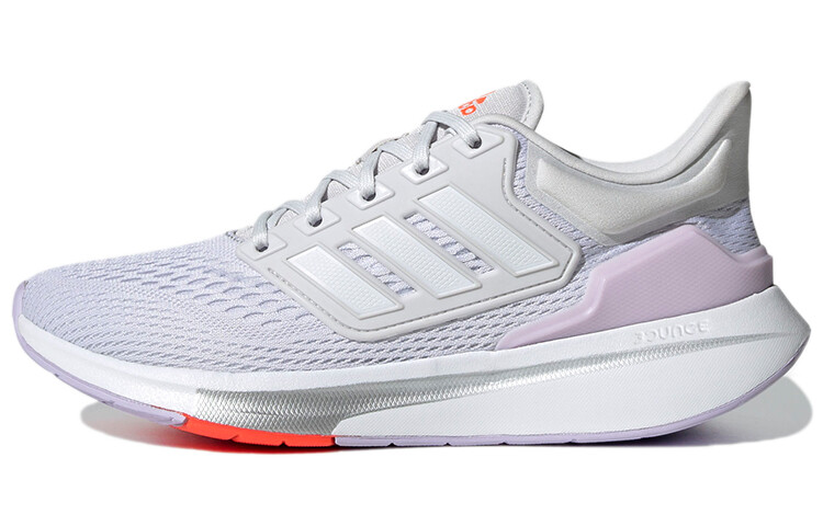 

Кроссовки для бега EQ21 Run женские с низким верхом серо-фиолетовые Adidas