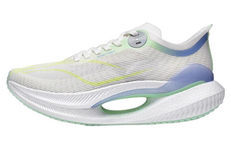 

LINING Jueying 2 Essential Cushioned Slip-Resistant Low-Top GCU LOC Technology Running Shoes Women's White Blue