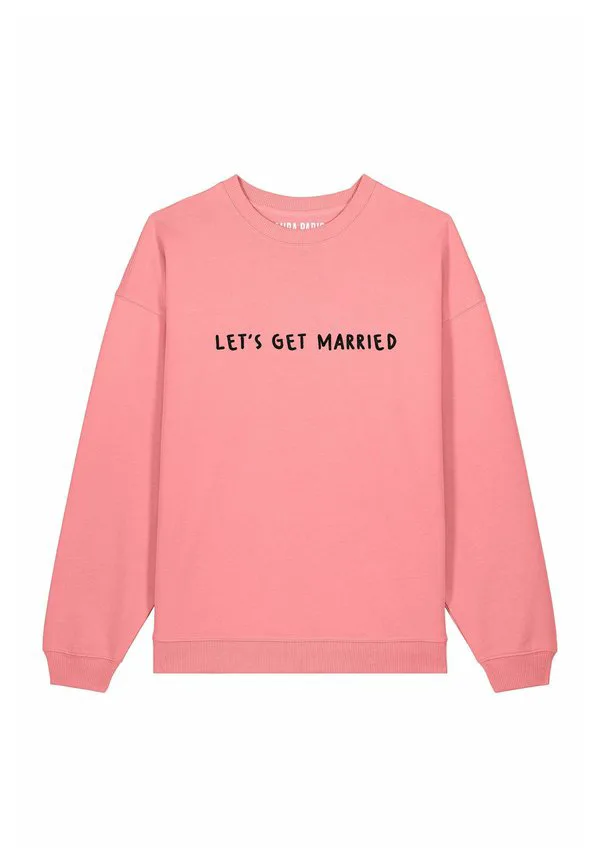 

Свитшот унисекс оверсайз с вышивкой на тему брака Mira Paris, Pink, Розовый, Свитшот унисекс оверсайз с вышивкой на тему брака Mira Paris, Pink