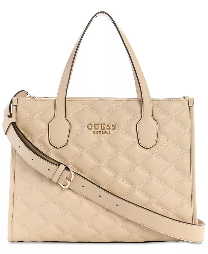 

Средняя сумка-кроссбоди Tamsin с двумя отделениями GUESS, коричневый/бежевый