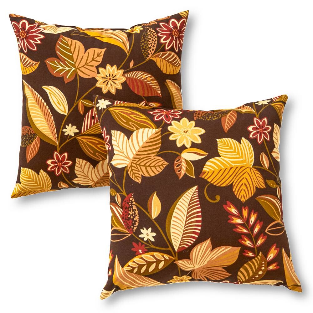 

Greendale Home Fashions, 2 шт. Квадратные декоративные подушки для улицы, цвет Timberland Floral