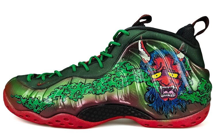 

Баскетбольные кроссовки Foamposite One для мужчин, среднего размера, черные/красные/зеленые/синие/белые/желтые Nike