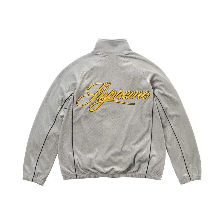 Спортивная куртка Supreme Velour Mesh Track Jacket, серебристый — фото 2