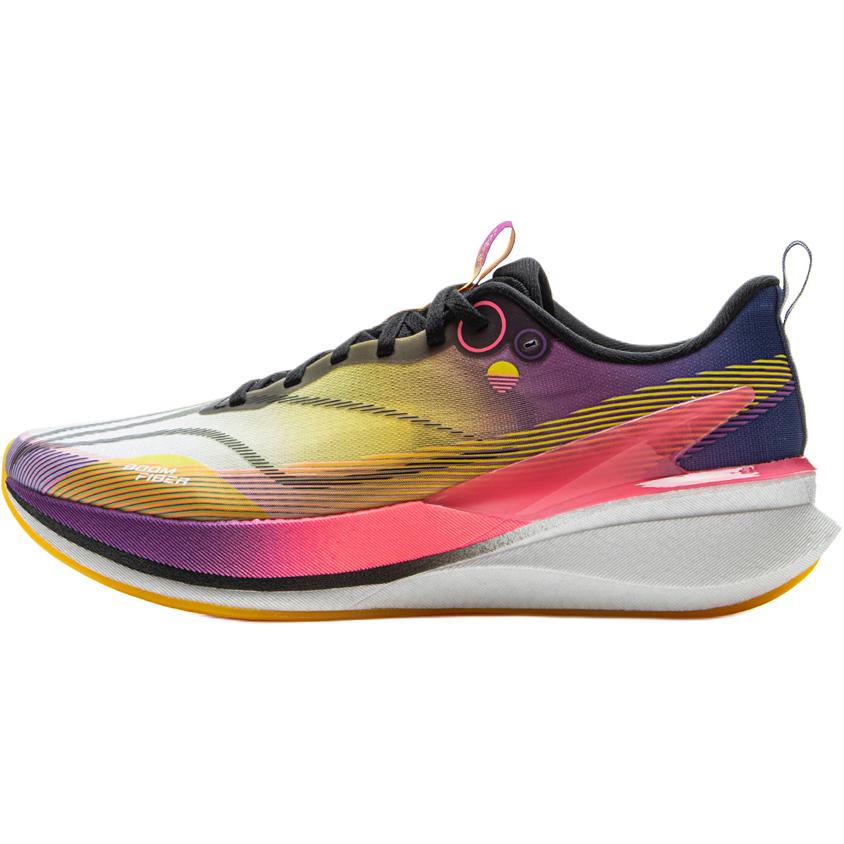 

LINING YOUNG Скользостойкие амортизирующие износостойкие низкие детские кроссовки Blue White Yellow для подростков