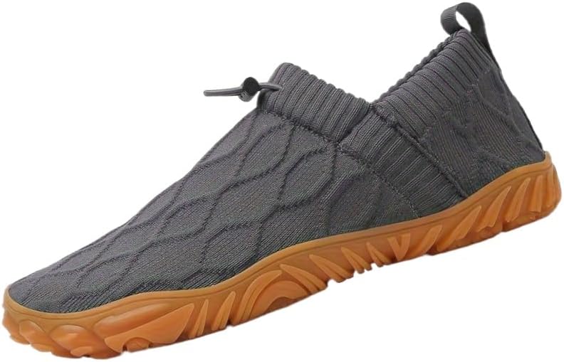 

Мужские модные спортивные кроссовки. Дышащий вязаный верх, легкие и удобные. Подходят для бега, прогулок, гребли и ежедневных тренировок Fmshi, серый