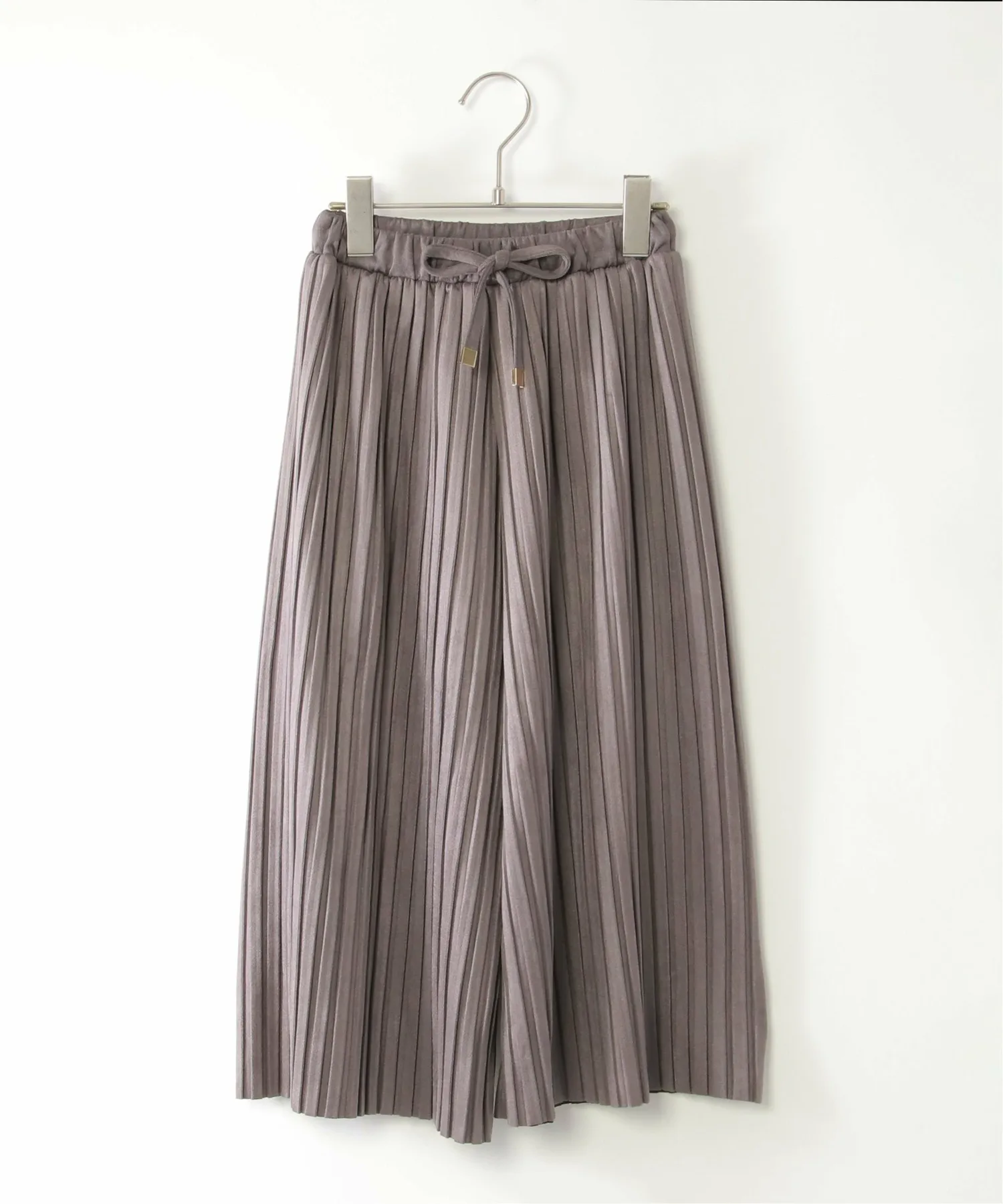 Плиссированные брюки из искусственной замши (120-160 см) Ikka, off white — фото 4