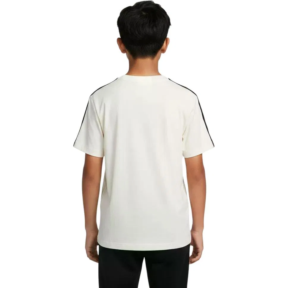 Футболка детская с круглым вырезом Adidas Ecru/Black — фото 3