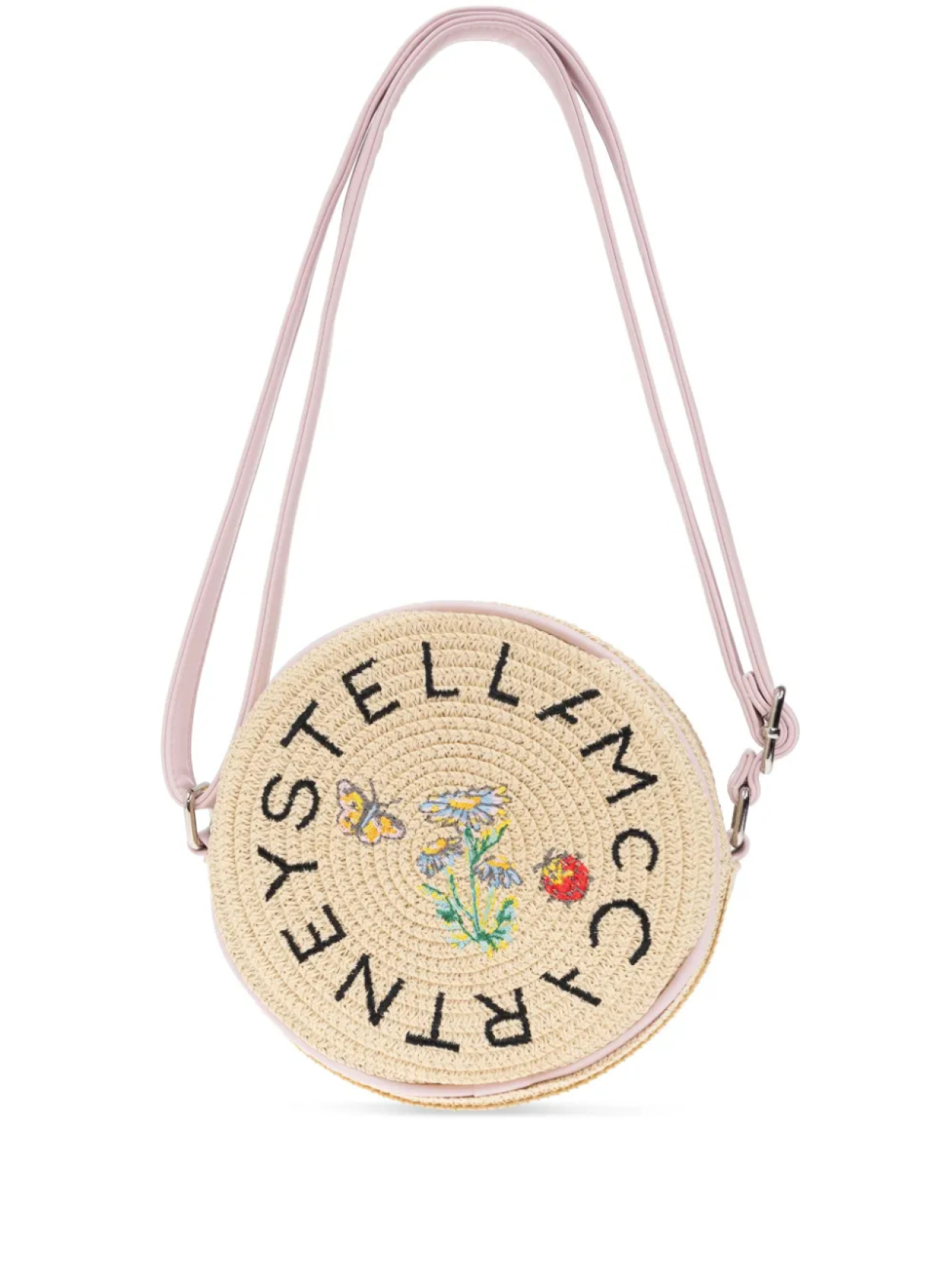 

Сумка через плечо Stella McCartney Kids с вышитыми цветами, нейтральный