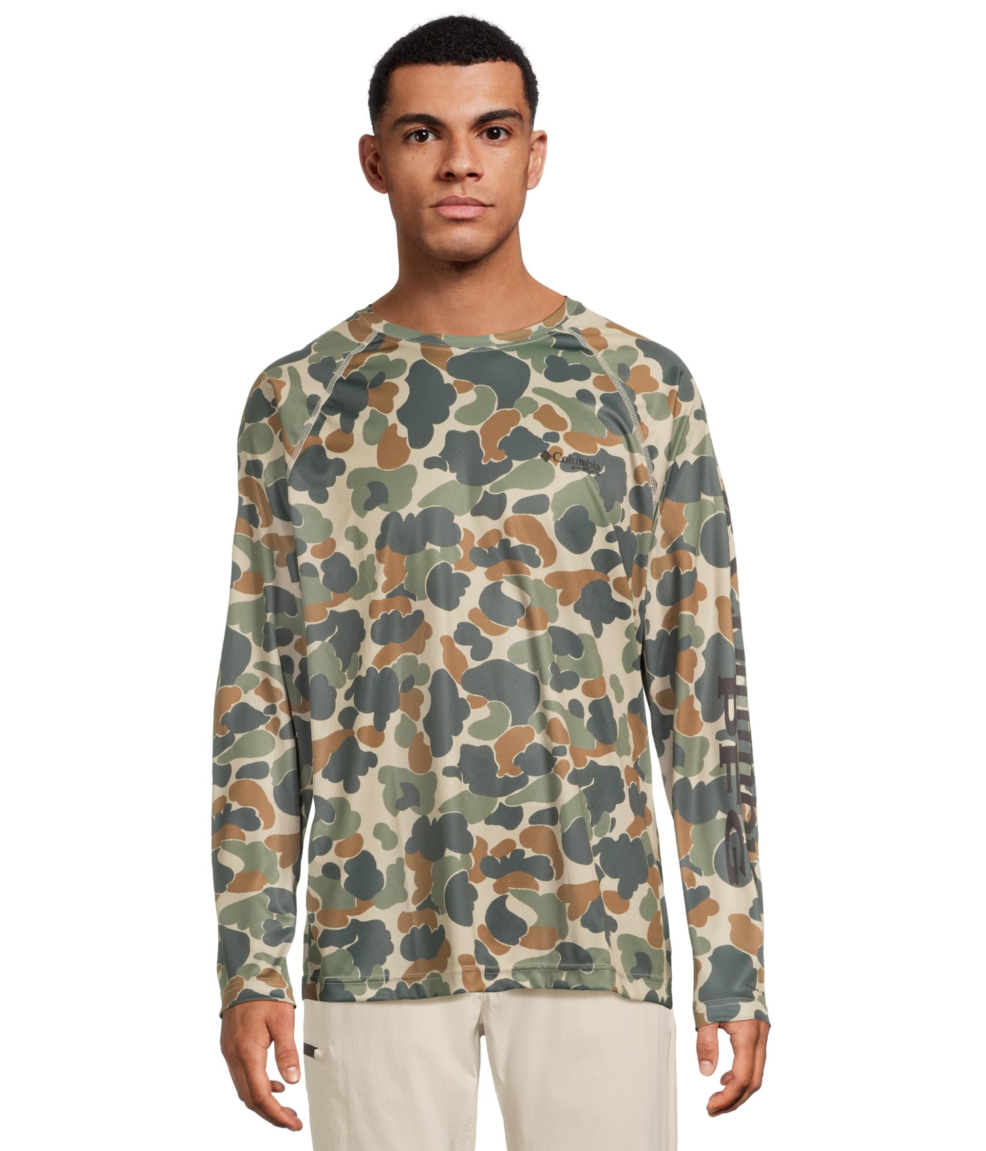 

Рубашка Columbia Super Terminal Tackle Long Sleeve Shirt, Fossil Deltahunter Camo