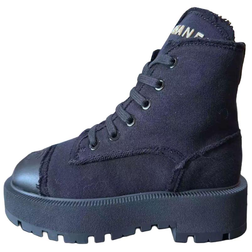 Chanel Короткие ботинки Martin Boot 4,5 см, женские, черный