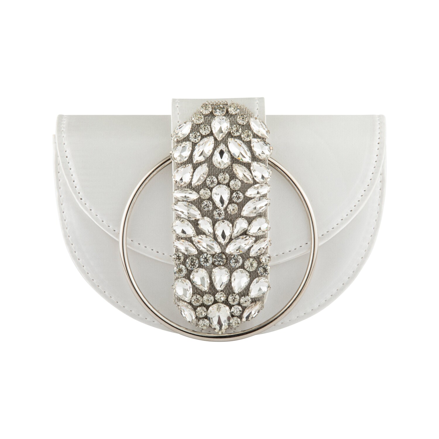 

Мини-сумочка и клатч с драгоценными камнями KOKO COUTURE, белый