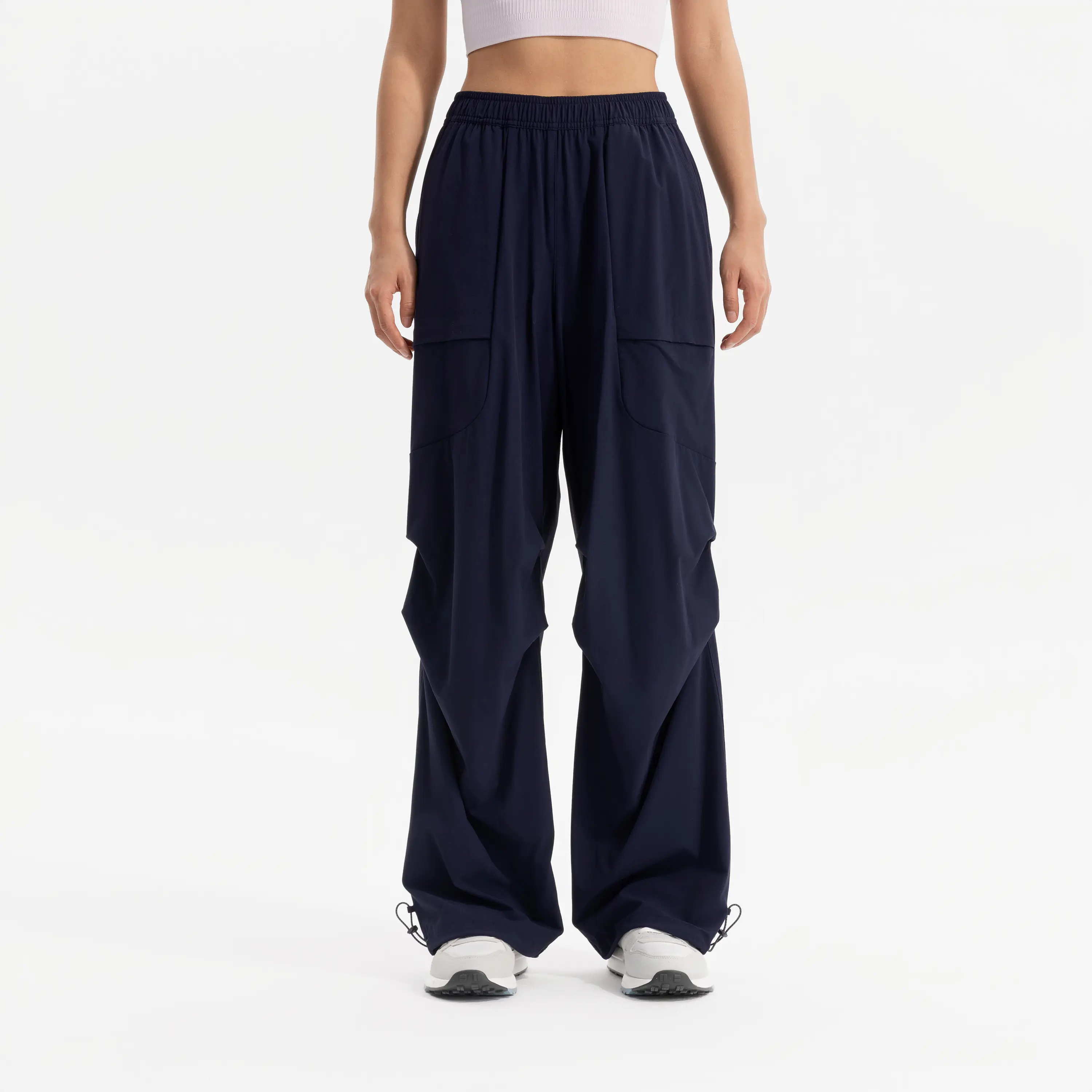 

Женские спортивные брюки Decathlon SPORTSWEAR городские функциональные с защитой от ультрафиолета и охлаждающим эффектом асфальтово-синие
