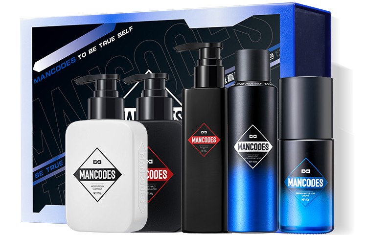 MANCOES Набор для ухода за кожей niacinamide heart promise увлажняющий очищающий осветляющий против черных точек — фото 4
