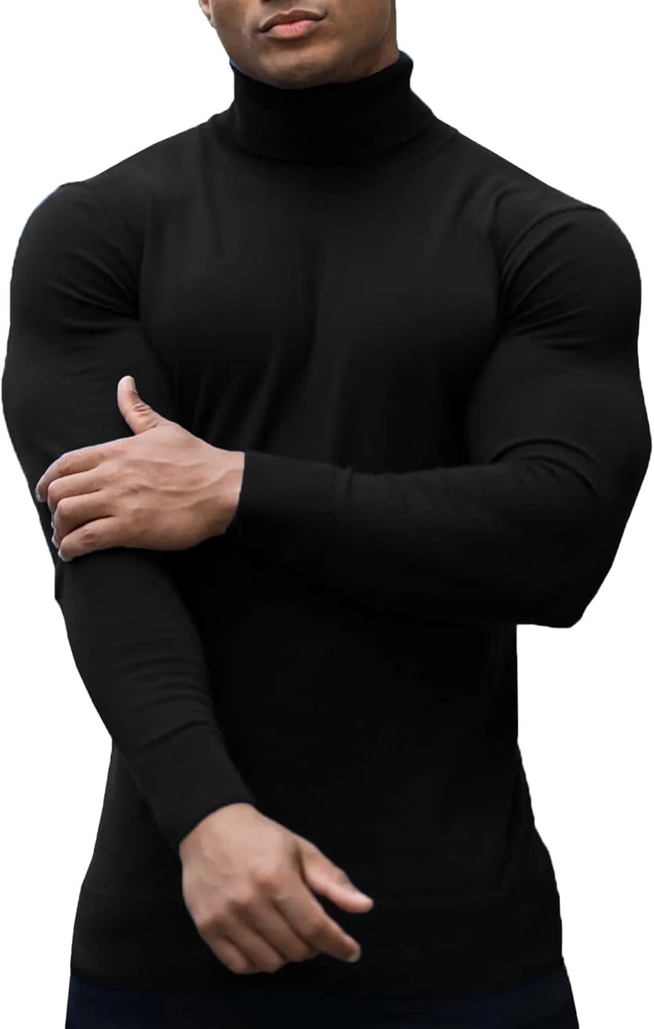 

Мужской свитер-водолазка Kingbega Slim Fit