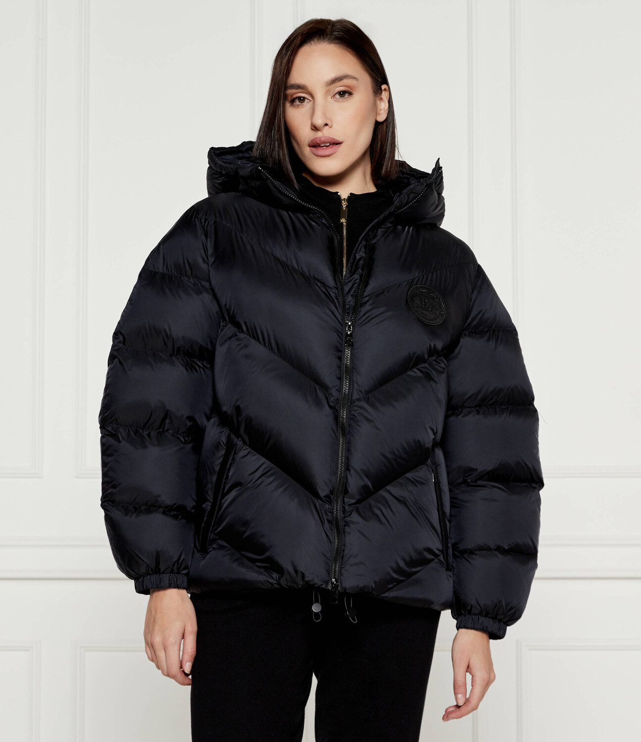 

Куртка Elisabetta Franchi Oversize fit, черный