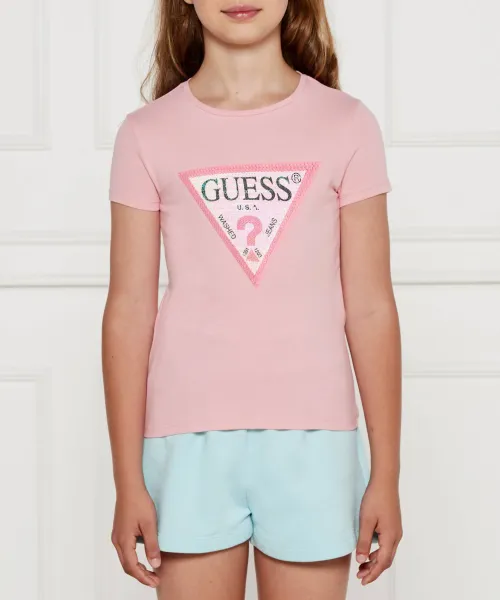 

Футболка Regular fit Guess, розовый