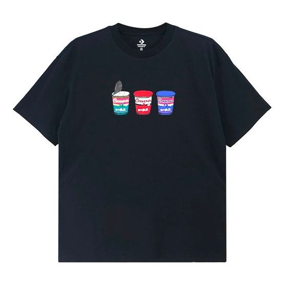 

Футболка Converse Pics Applique Short-sleeve Tee Unisex Black, черный