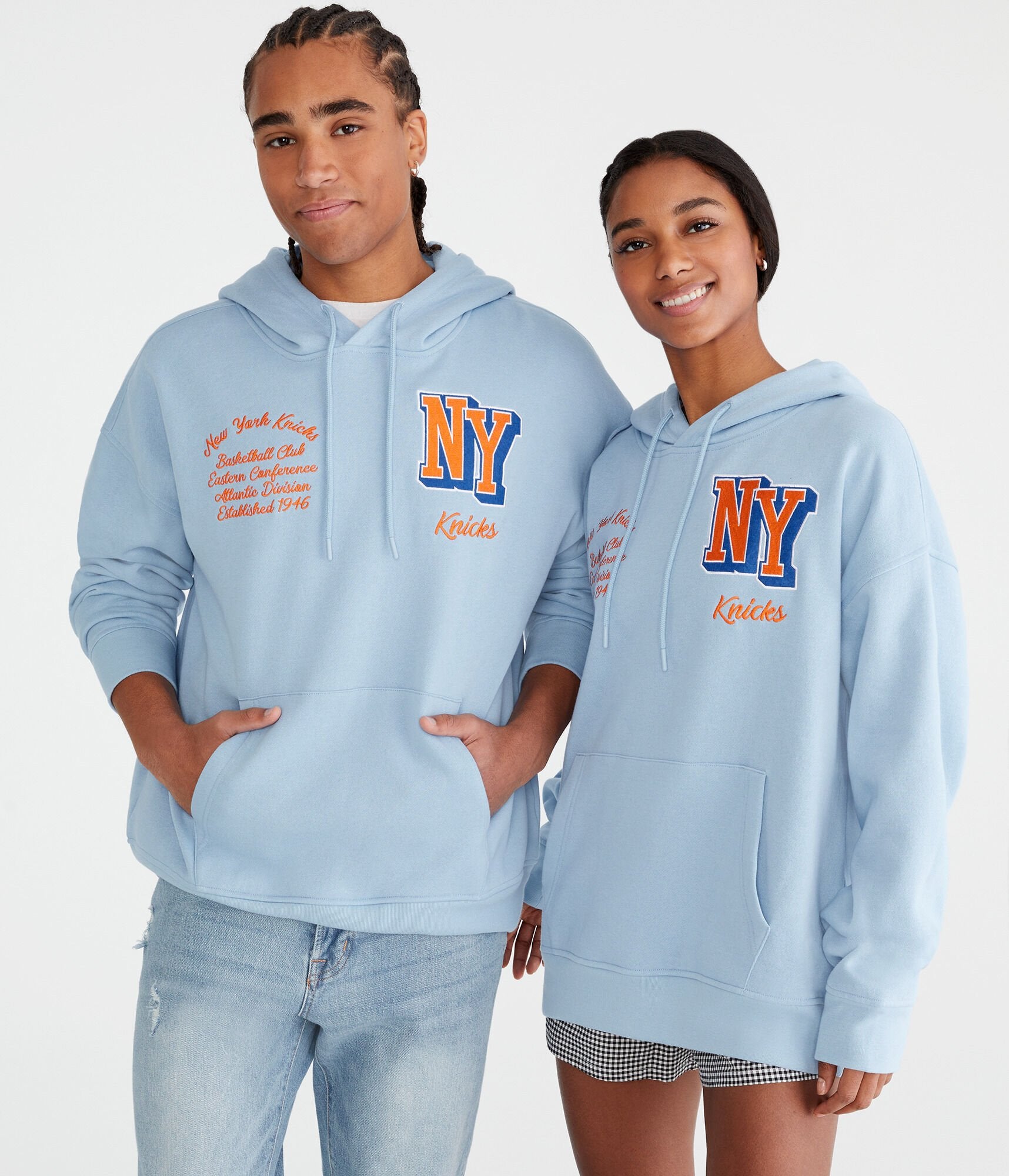 

Толстовка с капюшоном Aeropostale New York Knicks, синий