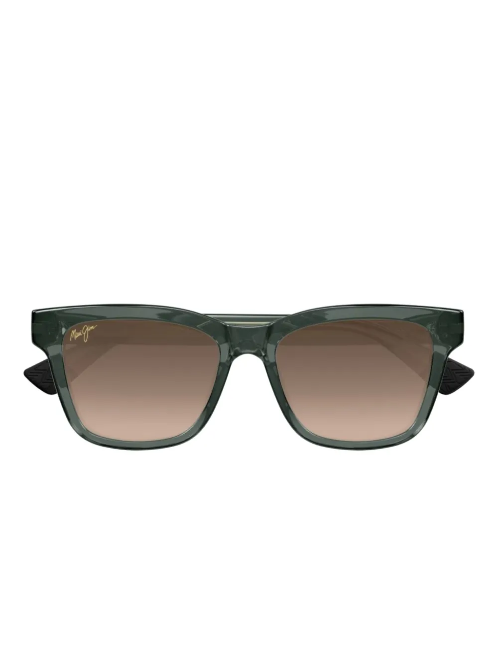 

Блестящие квадратные солнцезащитные очки Maui Jim, зеленый