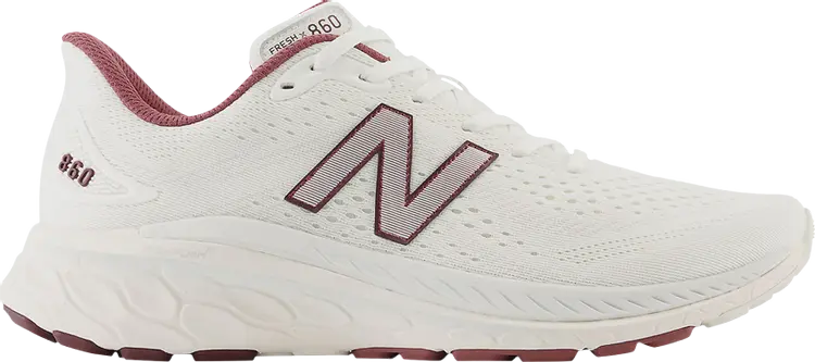 

Кроссовки Fresh Foam X 860v13 2E Wide 'Sea Salt Washed Burgundy', кремовый, Бежевый, Кроссовки Fresh Foam X 860v13 2E Wide 'Sea Salt Washed Burgundy', кремовый