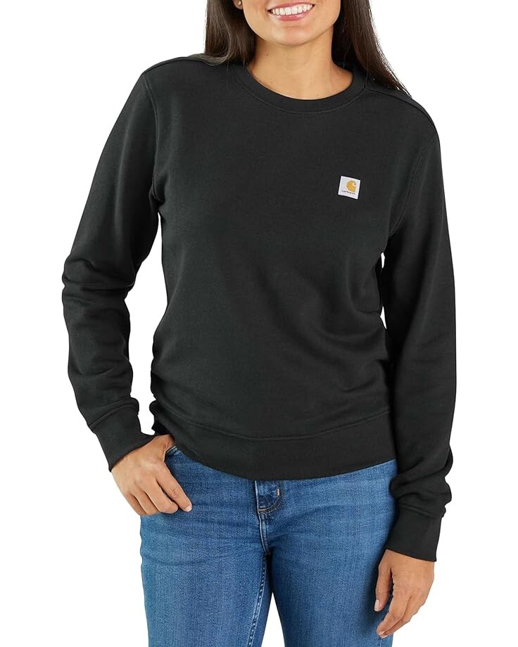 

Толстовка Carhartt Relaxed Fit Midweight French Terry Crew Neck, черный