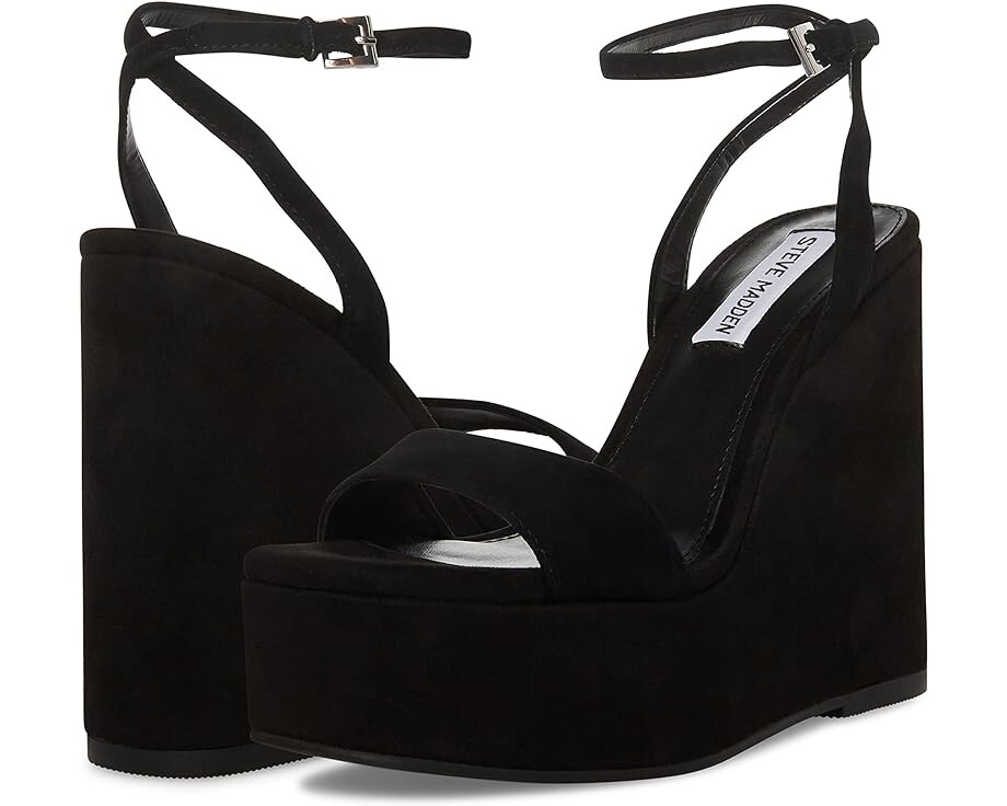 

Туфли Steve Madden Cecee Wedge Sandal, цвет Black Satin