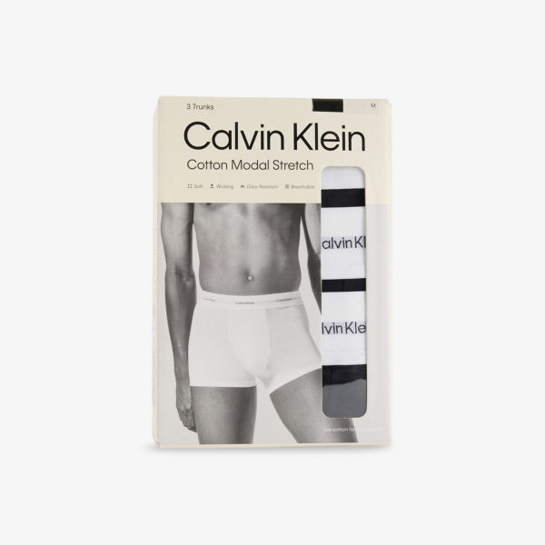 

Трусы-боксеры Calvin Klein из стрейч-джерси с логотипом на резинке 3 шт, черный
