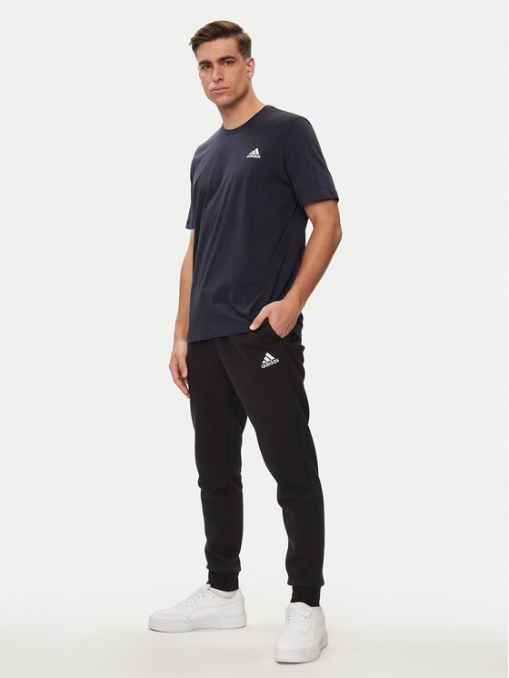 Футболка regular fit Essentials Single Jersey Embroidered Small Logo T-Shirt HY3404 Adidas, синий — фото 2