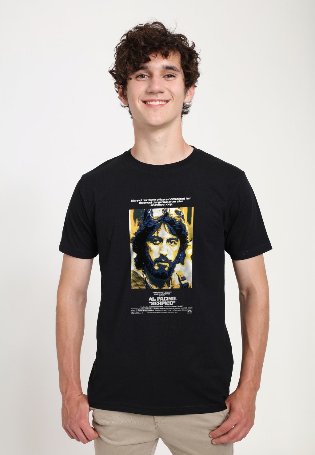 

Футболка с принтом SERPICO THE MOST DANGEROUS MAN ALIVE Henry Tiger, черный