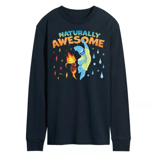 

Мужская футболка Elemental Natural Awesome с длинным рукавом Disney, синий