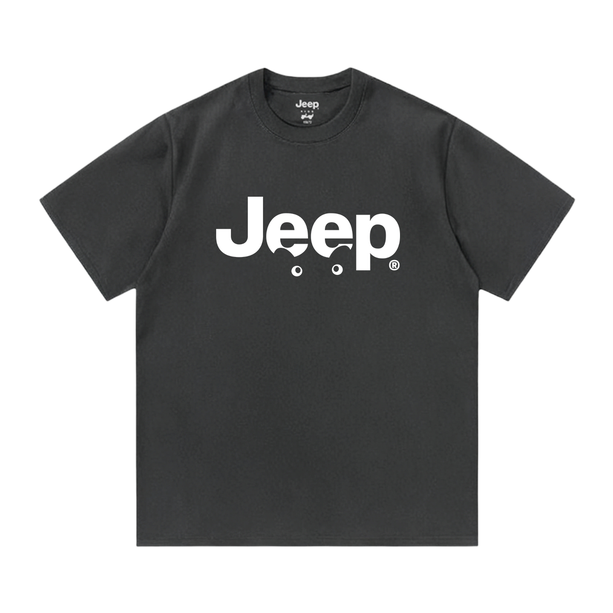 

Футболка для школьников с круглым вырезом Moderate Jeep, темно-серый