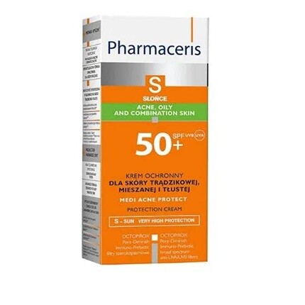 

PHARMACERIS S Солнцезащитный крем для жирной комбинированной кожи MEDI ACNE PROTECT SPF 50+ 50мл