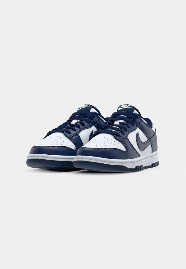 Кроссовки dunk low retro унисекс Nike Sportswear, White/Midnight Navy — фото 4